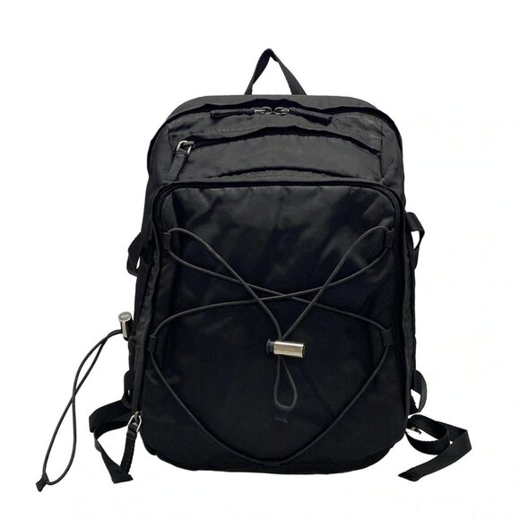 Auth PRADA - Black Nylon Backpack - Picture 1 of 16